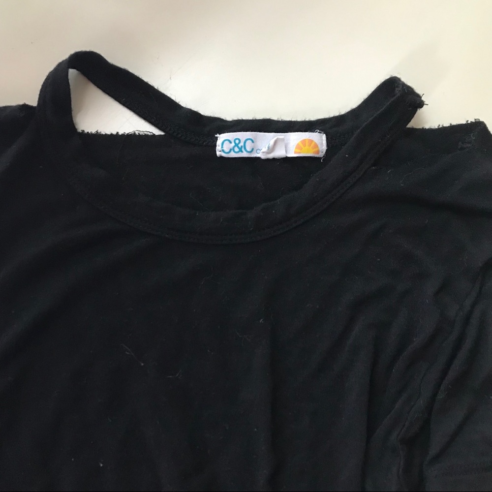 C & C California black cut out T-shirt - Picture 2 of 2